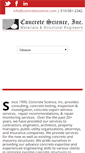 Mobile Screenshot of concretescience.com